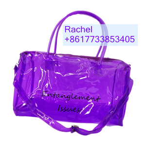 Sac à main de voyage transparent rose pour femme, nouveau modèle 2024, sac à main holographique en PVC transparent, personnalisable, sac de sport, sac de sport pour la nuit - Product Image 6