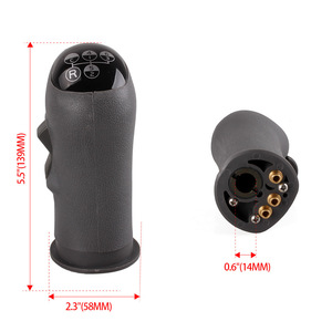 Volvo Trucks Gear <b>Shift</b> <b>Knob</b> 6 Speed Black Plastic Ergonomic Design For Medium Heavy Duty Models Part Number 20488065 - Product Image 2