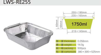 Barquettes en aluminium jetables de 2,25 lb, contenants alimentaires en aluminium, barquettes en aluminium pour la restauration à emporter, contenants alimentaires en aluminium avec couvercle