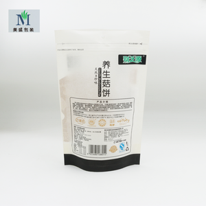 Santé <span class=keywords><strong>Champignon</strong></span> Tarte Kraft Papier Stand up Ziplock Avec Fond Gousset Film Sacs Biodégradables Sacs Application pour Alimentaire Personnalisé - Product Image 4