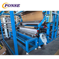 Machine automatique de lamination de tapis en tissu