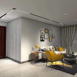 <span class=keywords><strong>Luminaires</strong></span> à LED sur <span class=keywords><strong>rail</strong></span> magnétique, spots de <span class=keywords><strong>plafond</strong></span> flexibles, système de <span class=keywords><strong>rail</strong></span> magnétique pour intérieur, maison moderne, salon, cuisine - Product Image 2