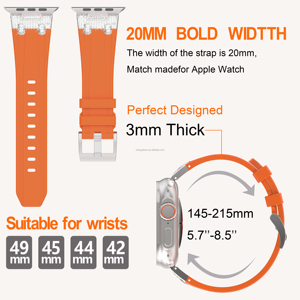 <span class=keywords><strong>2025</strong></span> Thiết Kế Mới Mềm Bling Sao <span class=keywords><strong>Silicone</strong></span> Ban Nhạc Đồng Hồ Dây Đeo Cho Apple Đồng Hồ Siêu 2 49Mm Cao Su Thể Thao Cho Iwatch Loạt 10 9 8 7 6 - Product Image 5