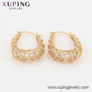 Pendientes de Mujer Xuping 99524, Diseño Hueco con Elementos de Fantasía, Chapados en Oro de 18k - Product Image 6