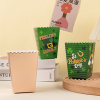 Caja de Palomitas de Maíz de Papel Blanco Desechable, Contenedor de Palomitas de Maíz Impreso Personalizado para Cine, Bar de Snacks, Empaque de Alimentos