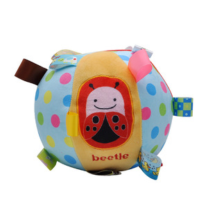 Mainan bayi baru lahir, usia 0-3 tahun bola kerincing pendidikan dini latihan pegangan tangan kerincingan mewah bayi bola pegangan tangan - Product Image 4