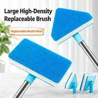 Brosse de nettoyage pour aquarium à long manche, nettoyage sans angle mort, outil de nettoyage