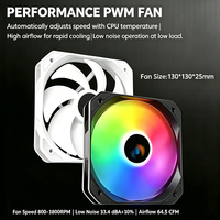 Refroidisseur d'air pour processeur QiuzAim130mm 2011 ARGB X99, 8 caloducs, ventilateur PWM 1151, blanc et noir, double tour, pour TDP 280W LGA1700 AM5 AM4