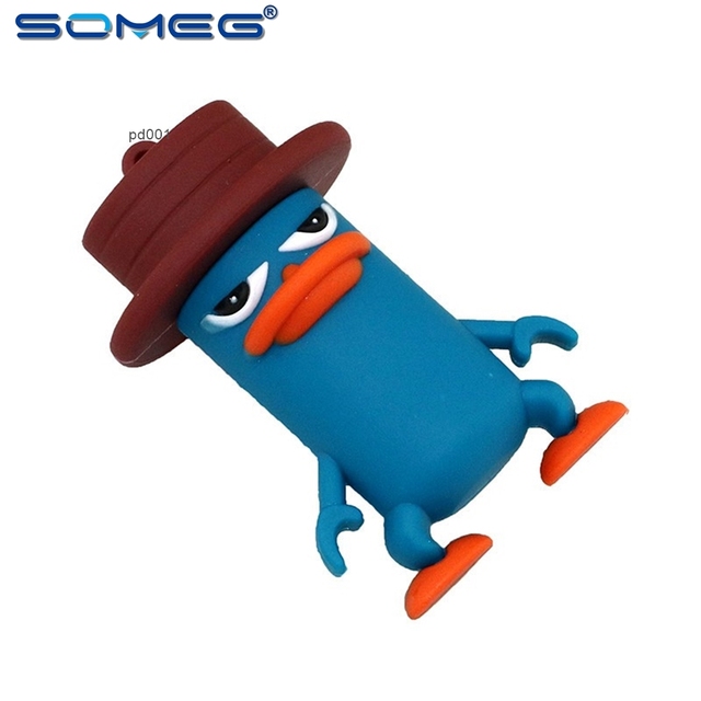 Cartoon Animal Duckbill Memory Stick Pendrive Storage Device Pen 128GB 64GB 32GB 16GB 8GB USB Flash Drive