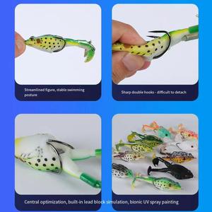 Leurre de surface SNEDA en stock usine, leurre grenouille réaliste à double patte avec spinner, lancer longue distance, couleurs variées <span class=keywords><strong>pour</strong></span> la vente en gros - Product Image 5