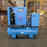 Compresseur d'air à vis intégré 8 bars 22 kW 4-en-1 avec sécheur pour découpe laser