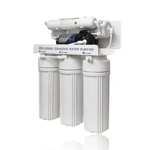 Purificador de agua eléctrico RO 24V de ósmosis inversa de 5 etapas con bomba de refuerzo Sistema de purificación de agua doméstica