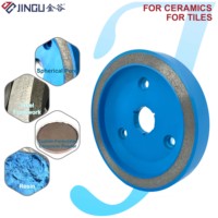 Disque de meulage diamanté Jingu 150 mm, pores sphériques brevetés, haute dureté, épaisseur 25 mm, chanfreinage de bord OEM, ébavurage