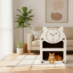 Nichoir pour chat en carton ondulé vert double couche, écologique, résistant aux griffures et à l'usure, pour la protection des meubles - Product Image 1