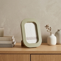 Cadre photo Morandi Khaki en MDF écologique, durable et léger, 4x6 pouces (10x15 cm), taille unique, double usage, pour table ou mur, pour la maison