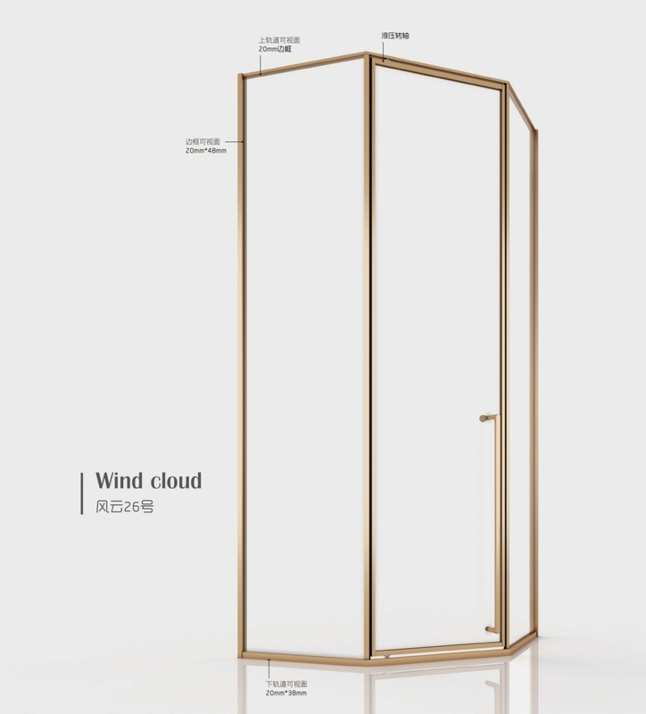 FY 26Z Rhombus Shaped Shower Door