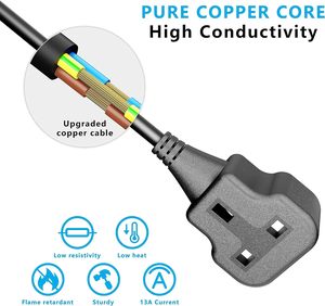 <strong>Heavy</strong> <strong>Duty</strong> UK <strong>Extension</strong> <strong>Lead</strong> 13A 250V 10M 15M 20M IP44 <strong>Waterproof</strong> Power Cable for Garden Workshop UKCA Approved - Product Image 3