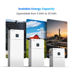 Système de stockage d'énergie solaire empilable 5kWh 10KW 20kWh 30kWh 51.2V, pack de batteries au lithium, conception tout-en-un RLS-ERS6042-F-LS51100R - Product Image 2