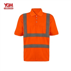 Chất lượng tốt của nam giới khả năng hiển thị cao Ngắn Tay Áo phản quang an toàn Hi VIS t Áo sơ mi làm việc Polo t Áo sơ mi - Product Image 6