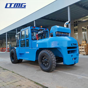 Ltmg 10 טון מיכל מלגזה קדמי צמיג כפול מונית סגורה הרמת גובה 2 מ 'דיזל מלגזה עם 2 שלב תורן - Product Image 5