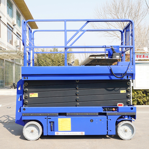 Lift Gunting Hidrolik Elektrik Bertenaga Baterai 10m, Pengangkat Konstruksi Udara Self-Propelled SSJB JB-SS10, Aman dan Tahan Lama - Product Image 1