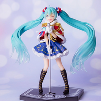 Figura Coleccionable de PVC de Miku con Atuendo Invernal, Licencia Oficial, Nueva, en Empaque Original, para Fans