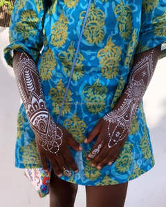 ลายฉลุกระดาษ3ชั้นลายฉลุทำจากพีวีซีลายสักรูปดอกไม้อินเดียมีคุณสมบัติชั่วคราวระดับมืออาชีพ - Product Image 1