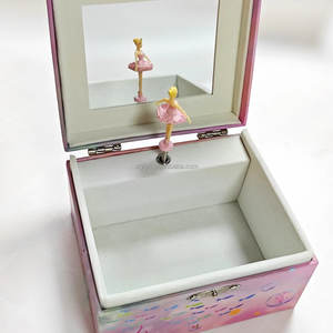 Boîte à musique personnalisée avec <span class=keywords><strong>chanson</strong></span>, ballerine de dessin animé, sirène rose, princesse, boîte à musique rotative de ballet - Product Image 5