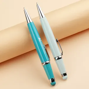 Mini bolígrafos a granel <span class=keywords><strong>pequeño</strong></span> Bolígrafo De Metal con cabezal de aguja para hotel logotipo personalizado Color Twist Pen - Product Image 2