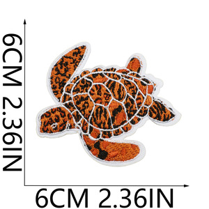 Offre Spéciale Style artistique motif imprimé léopard fer sur broderie animaux coeur boulon patchs - Product Image 3