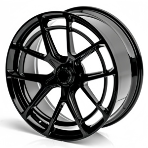 Jantes forgées monobloc FC.<span class=keywords><strong>5</strong></span> de luxe, design disque, noir brillant, 22x10 24x10, pour Rolls <span class=keywords><strong>Royce</strong></span> Cullinan Spectre Maybach S680 W223 - Product Image 1