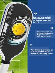 Pala de Pickleball Gen 4 <span class=keywords><strong>Pro</strong></span> IV, Grosor de 16 mm, Fibra de Carbono Toray T700, Personalizable para Competiciones - Product Image 3