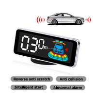 Détecteur de radar de recul automatique Capteur de stationnement de voiture avec 8 capteurs Alarme LCD Aide à l'inversion de voiture