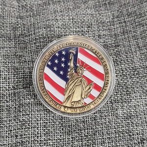 Moneda de desafío conmemorativa de la Estatua de la libertad con insignia de metal personalizada - Product Image 1