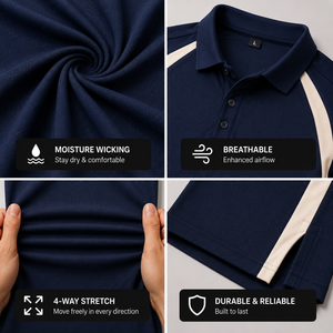Camisetas Polo Personalizadas de Alta Calidad para Hombres de Negocios, Uniformes de Trabajo, Camisetas Polo de Golf con Logotipo Bordado Personalizado - Product Image 4