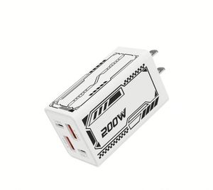 Best Selling US/EU/UK <b>Socket</b> 200W Wall Charger QC3.0 Fast Charging <b>USB</b>+Type C Charger for Mobile Phones - Product Image 5