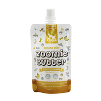 Pochette souple à bec verseur de 3,4 oz en matériau PA/NY pour snacks, beurre de cacahuète, banane, liquides, aliments, café, énergie, champagne, tequila