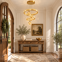 Lustre moderne en cristal K9 en spirale, luminaire suspendu LED pour plafond haut, lustre de luxe pour escalier, villa, hall d'entrée, décoration intérieure