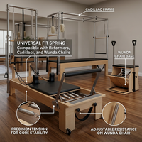 En stock : Ressort Pilates anti-fatigue en fil d'acier massif, diamètre extérieur 27 mm, capacité 18 lb, pour entraînement de base sur Reformer de gym