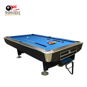 Moderne Stijl 9 Ball Amerikaanse Standaard Stijl Leien Biljart 8ft 9ft Pooltafel Met Ballen Auto Terug Te Koop