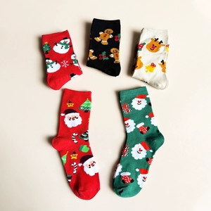 Christmas Socks for Women and <b>Men</b> Mid Crew Length Winter Warm Socks with Santa Claus Reindeer Snowman <b>Gingerbread</b> <b>Man</b> Patterns - Product Image 5