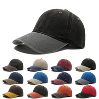 Gorra de Béisbol de Mezclilla Lavada, Unisex, Estilo Vintage, Ajustable, Protección Solar, para Primavera y Otoño