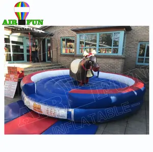 Airfun Commerciële Volwassenen Games Mechanische Rodeo Stier Rijden Machine Bestuurt Opblaasbare Machine Bull Ride Te Koop