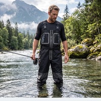 Bottes de pêche à la mouche unisexes, respirantes, antistatiques, imperméables à 100 %, sans PFC, à 3 couches, avec waders intégrés