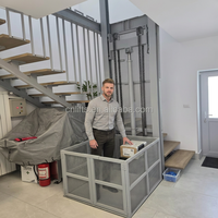 Konty SJD 5000kg – Petit élévateur de marchandises hydraulique portable, plateforme à double rail de guidage, télécommande électrique, personnalisable