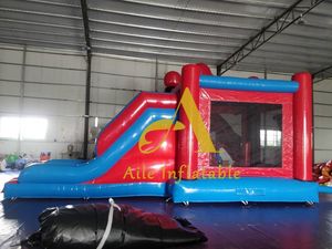 ซูเปอร์ฮีโร่เป่าลมบ้านเด้งพร้อมสไลด์เดอร์แมนแบบเป่าลมแห้งคอมโบปราสาทกระโดดสำหรับเด็ก - Product Image 4