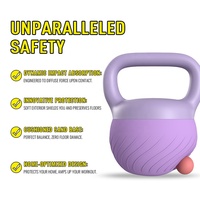 Kettlebell souple en PVC pour entraînement de force et fitness, personnalisable avec logo, vente en gros OKPRO
