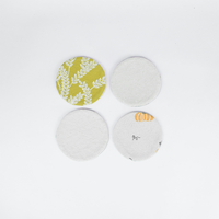 Sous-verres en tissu brodé, design floral géométrique personnalisé, sous-verres en tissu multicolores pour la décoration de table