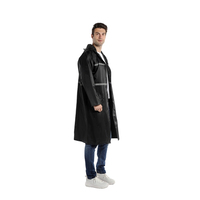 Camouflage tactique une pièce fermeture éclair pluie pour Poncho Logo personnalisé imperméable avec manches pour la chasse