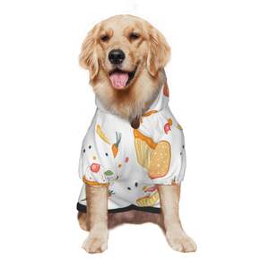 Image personnalisée hiver printemps vêtements pour animaux de compagnie pour chiens de taille moyenne sweat à capuche en polyester simple classique tailles XS XL XXL imprimé animal solide pour l'extérieur - Product Image 4